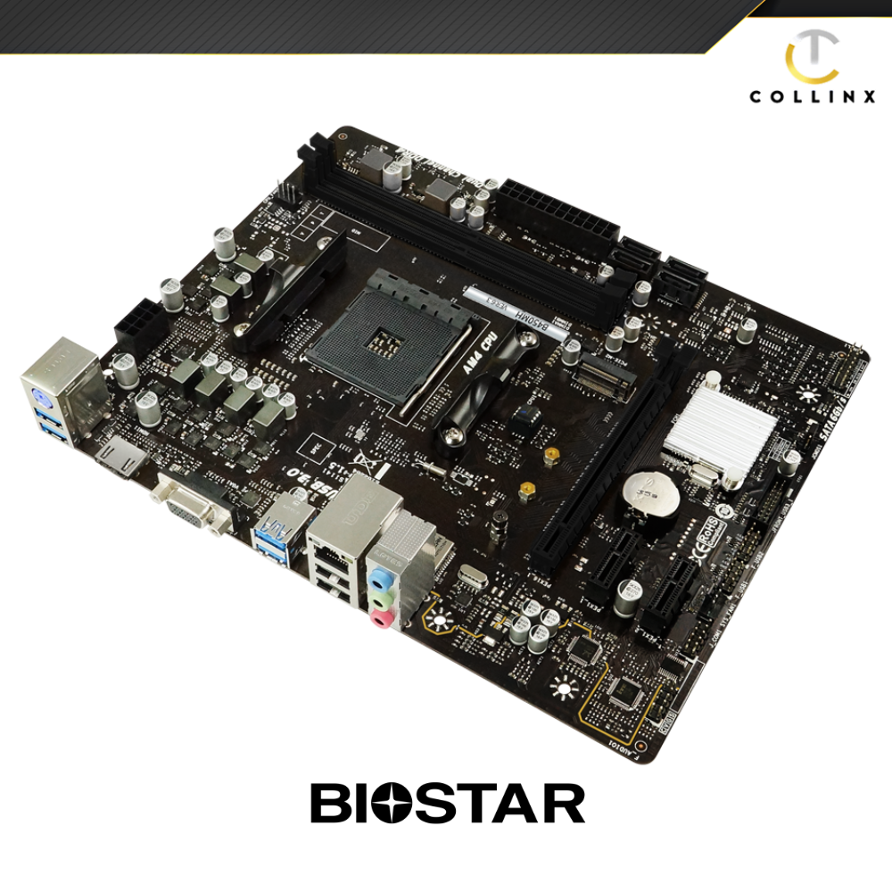 Biostar B450MH Motherboard DDR4 AM4 CPU Socket For AMD Processor mATX  Micro-ATX Form Factor Collinx Computer