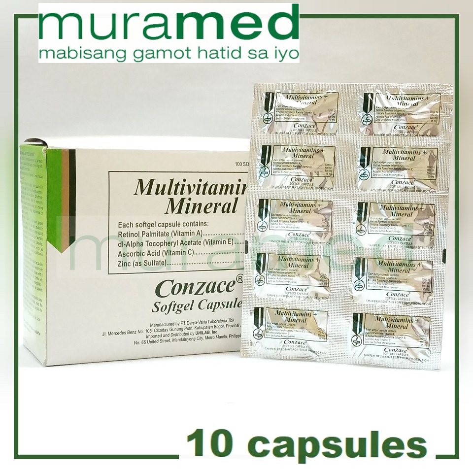 Conzace Multivitamins + Mineral Capsule 10's Lazada PH