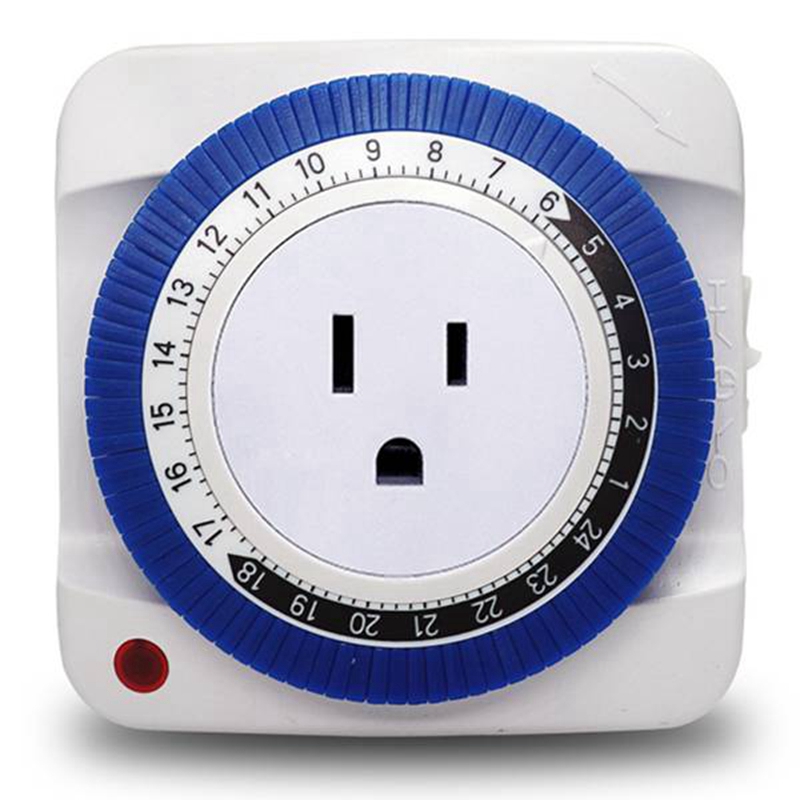 24 Hour Timer Socket Mechanical Program Timer Switch Socket 230V Wall Outlet Protector Energy Saveing