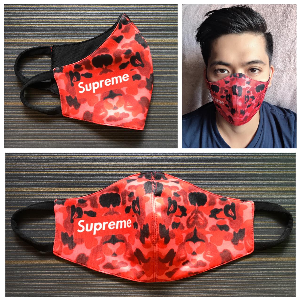 Supreme, Other, Red Supreme Face Mask