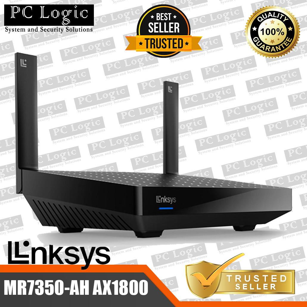LINKSYS MR7350-AH AX1800 DUAL BAND MESH WIFI 6 ROUTER 5 GIGABIT PORTS ...