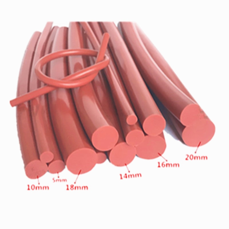 RED Silicone Rubber Diameter 1 1.5 2 3 4 5 6 7 8 9 10 mm Silicone