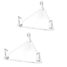2Pcs Acrylic Ball Stand Holder Transparent Ball Display Stand for Rugby Basketball Football Volleyball Display Stand