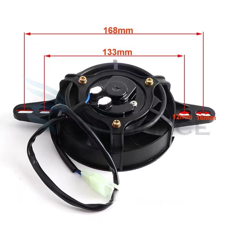 200cc 250cc 300cc Motorcycle Cooling Fan 120mm Dirt Pit Bike Motorcycle ATV Quad Oil Cooler
