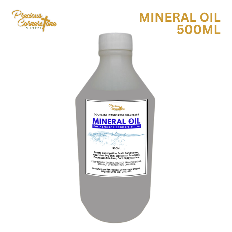 PCS Mineral Oil 500ml Clear Unscented Lubricant Skin Hair Moisturizer Heals Dry Skin Damaged