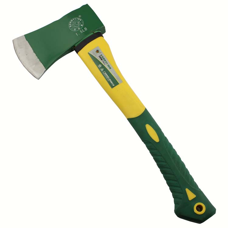 Budweiser lion chopping axe fire axe chopping wood carpentry axe