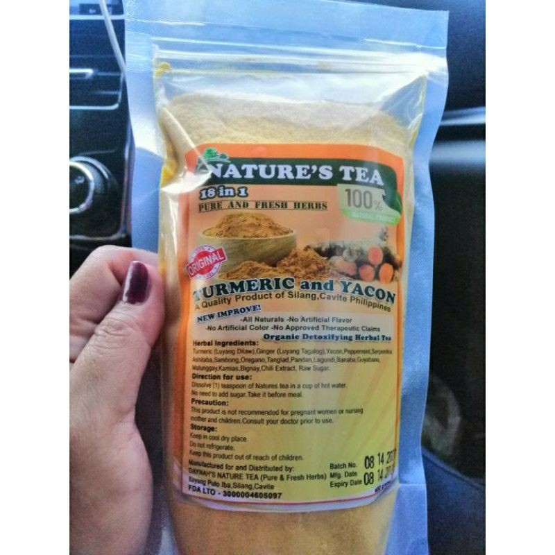 TURMERIC TEA POWDER 18 IN 1(available in 400 grams) sweet drinks Lazada PH