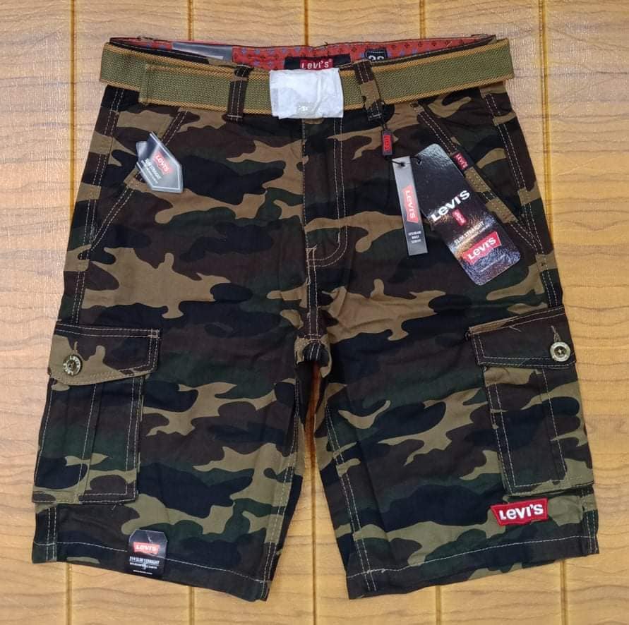 Branded Levis 6pocket Cargo shorts w/free belts for mens | Lazada PH