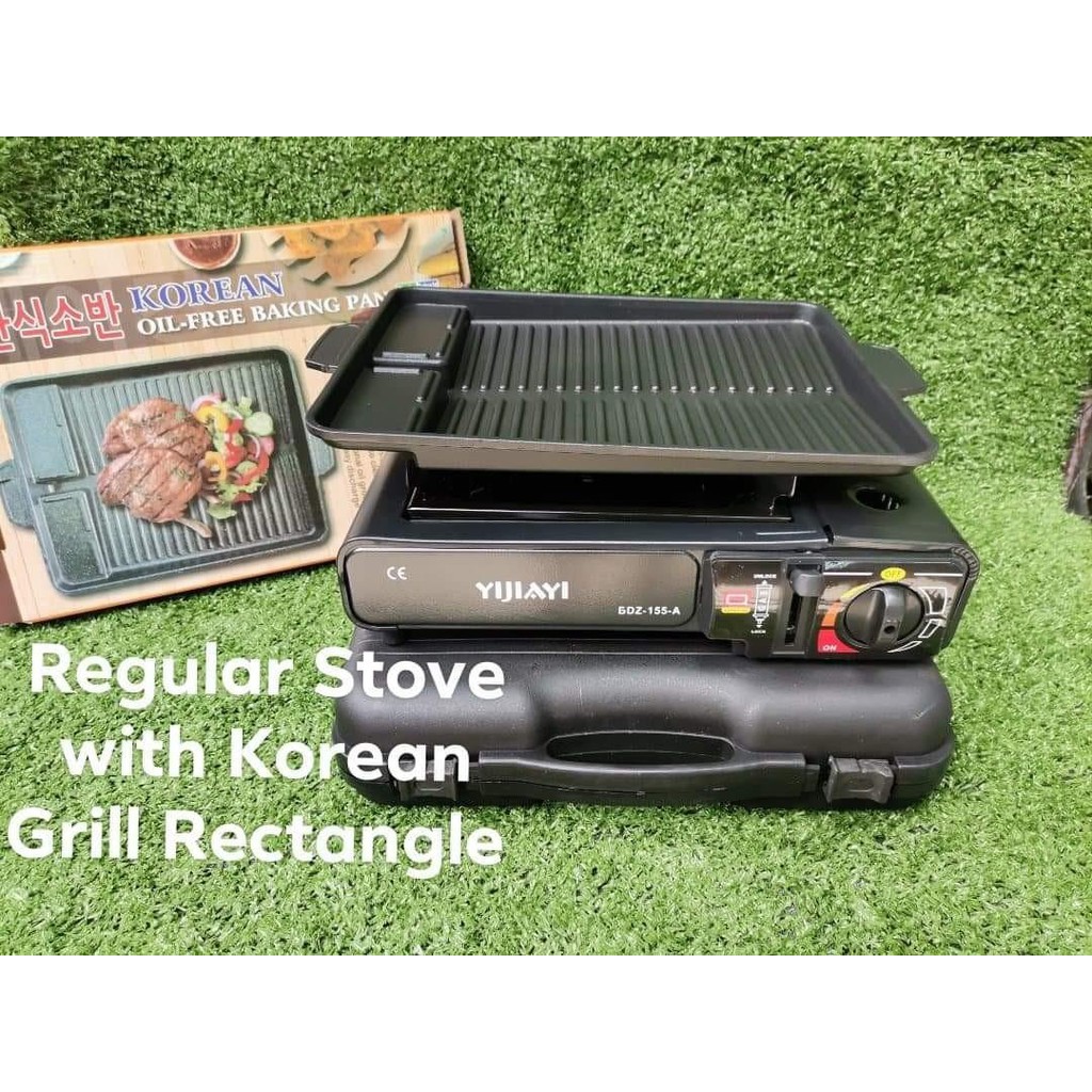 KOREAN GRILL PAN WITH PORTABLE STOVE Lazada PH