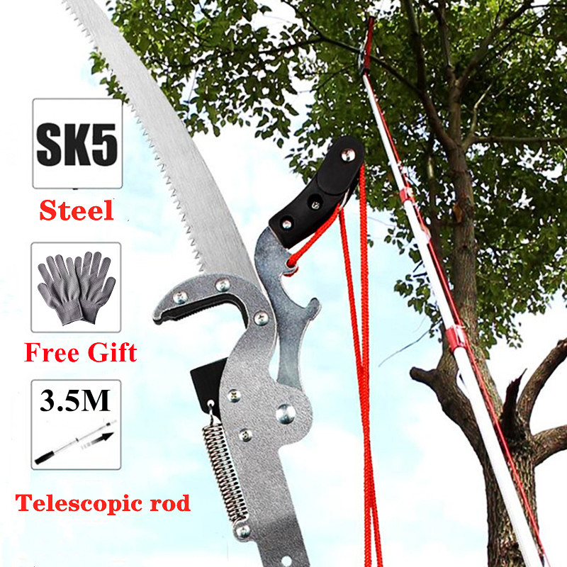 LATTOUR Pruning Shears Cutter Extension Pole For Trimming Telescopic Handle Telescoping Tree