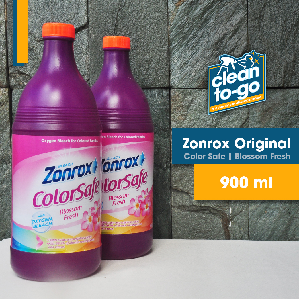 ZONROX ColorSafe Bleach 900ml Blossom Fresh Scent Oxygen Bleach For