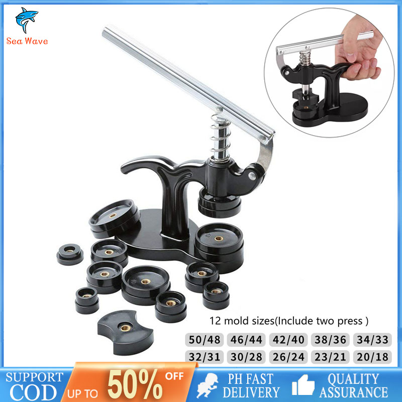 14Pcs Watch Press Set,18Mm To 50Mm Watch Case Closer,Watch Repair Kit