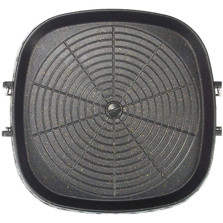 Square Samyup Plate Korean Style Grill Pan Indoor Outdoor Barbecue