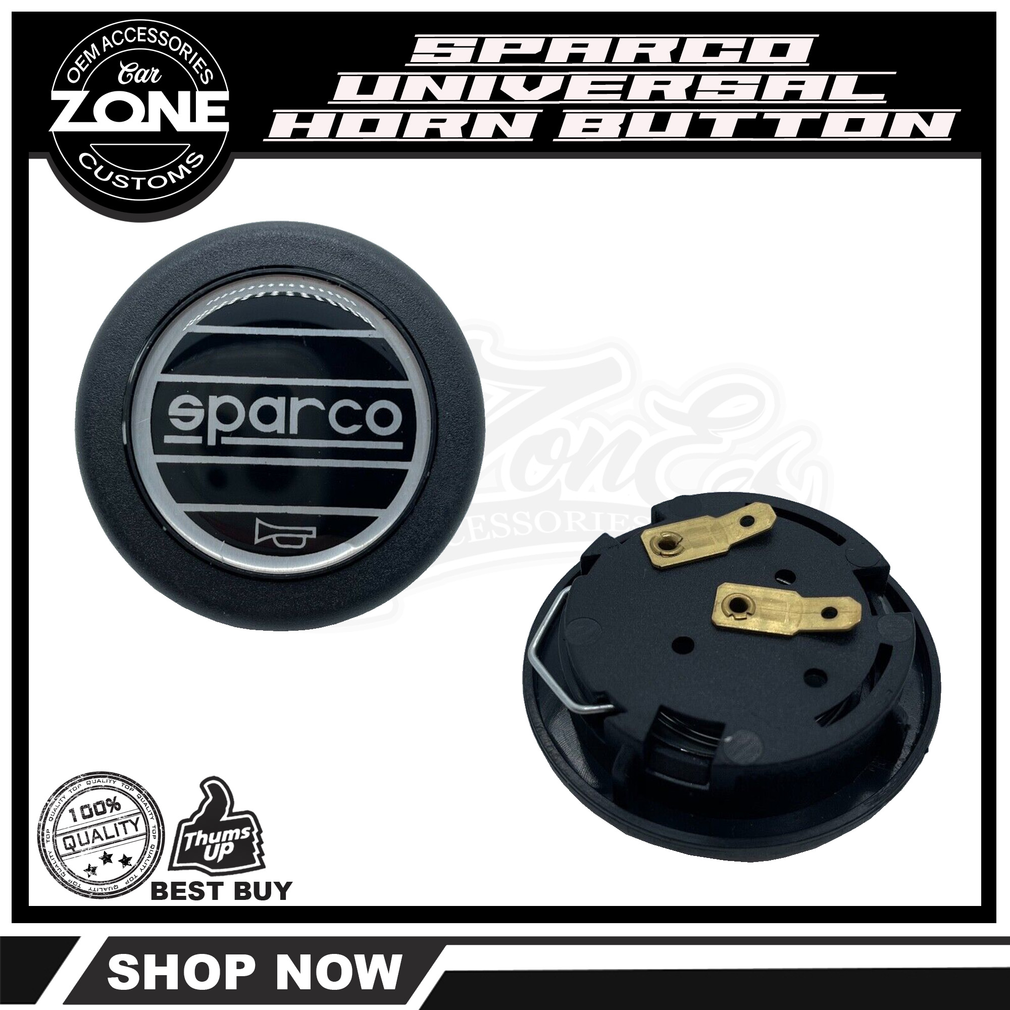 SPARCO Universal Horn Button for All Car Model Lazada PH