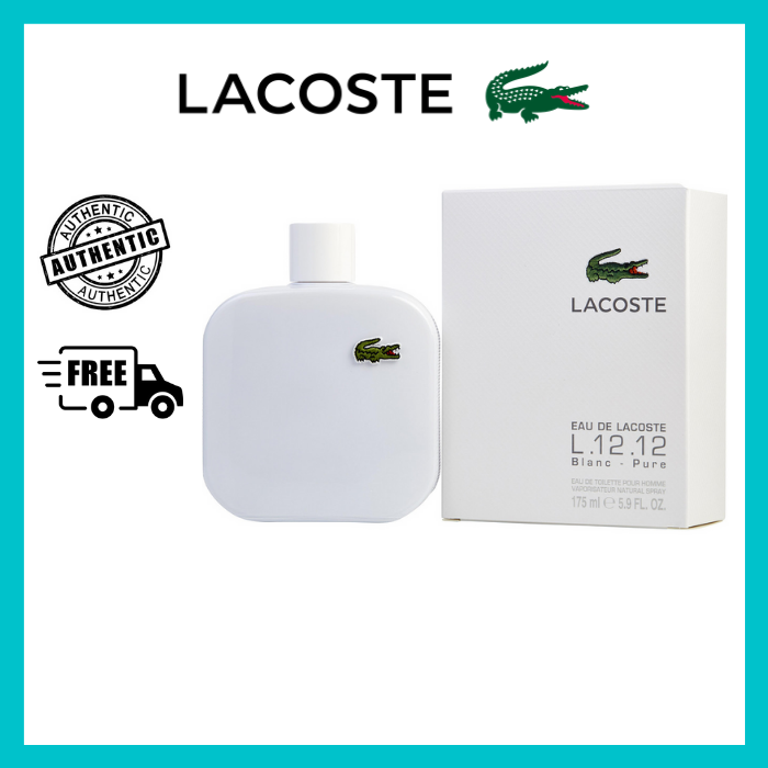 Kemi værtinde Fortløbende Lacoste White L.12.12 Blanc EDT 175ml 100% Authentic Perfume For Men [POP  Original Perfumes] | Lazada PH