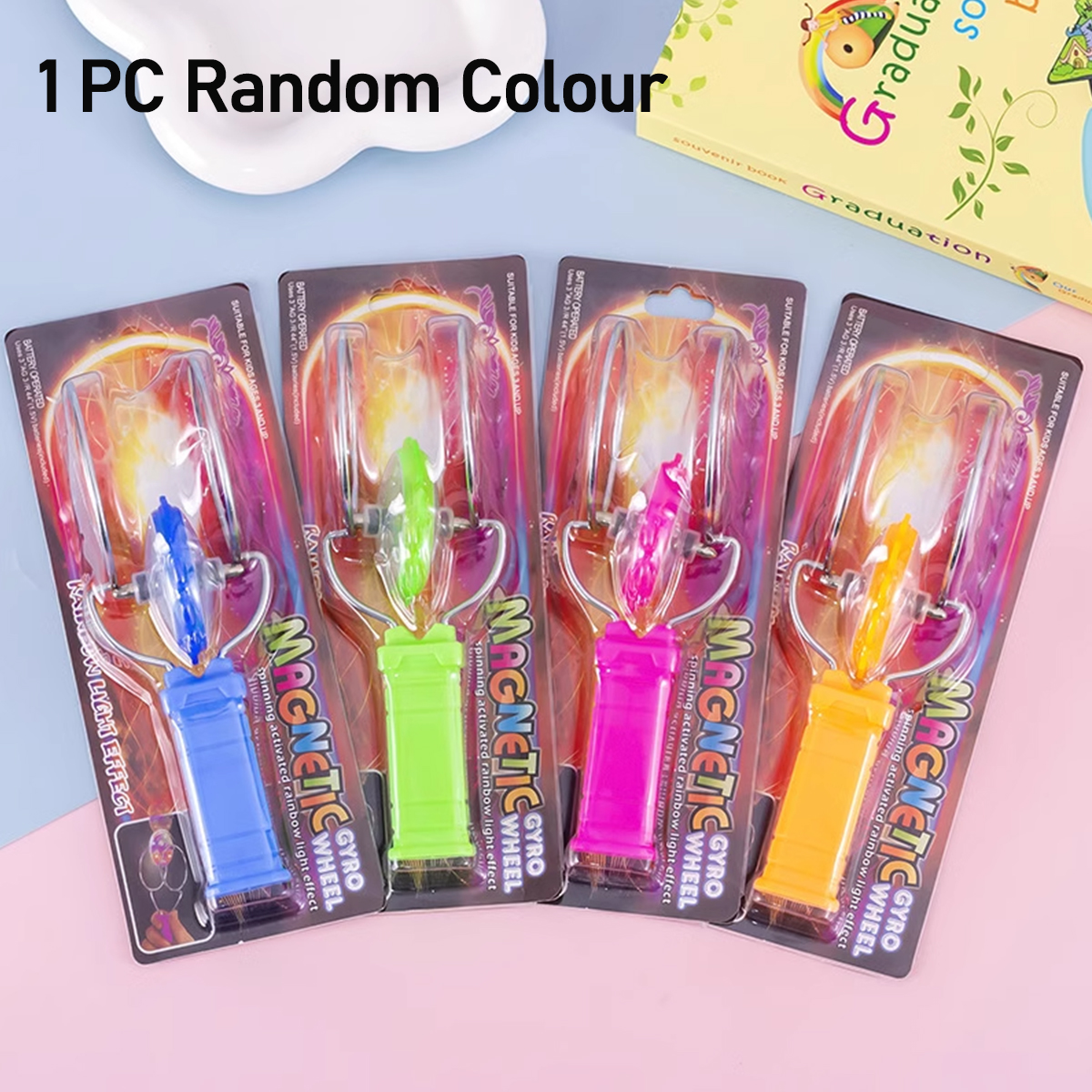 Led Light Gyro Wheel Hand Spinner Magic Spinning Toy Spinner