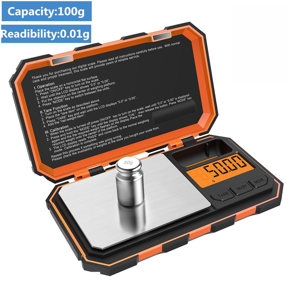 ASHEVA Brifit 0.03g/100g Digital Mini Kitchen Scale, Pocket Scales with