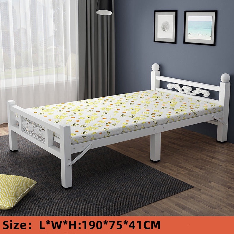 【COD】Bed Frame190*90*41CM Foldable Bed Frames Bed Furniture Bed with