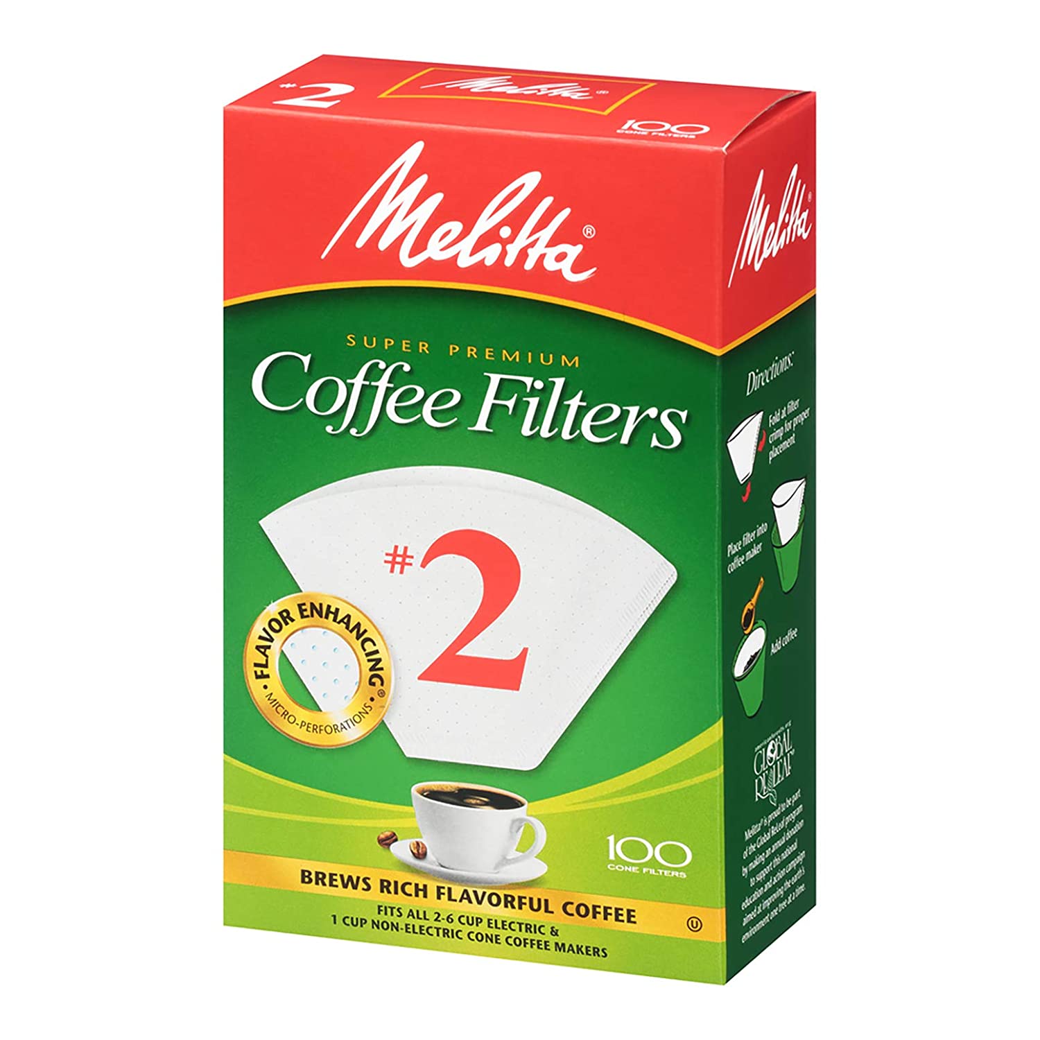 Melitta Cone Coffee Filters 100s Coffee filter Coffee Accessories