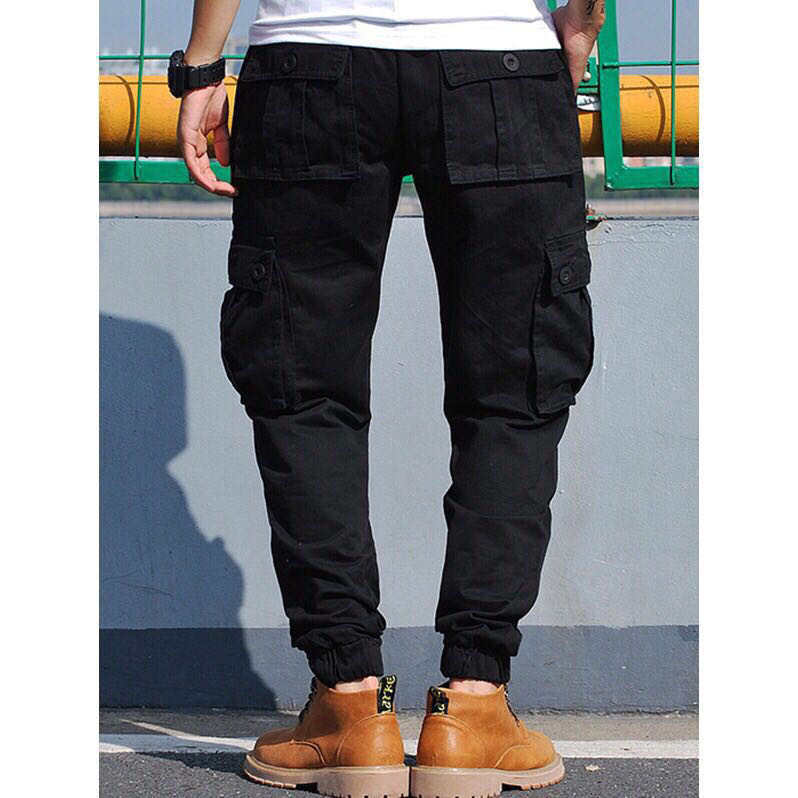black six pocket pants