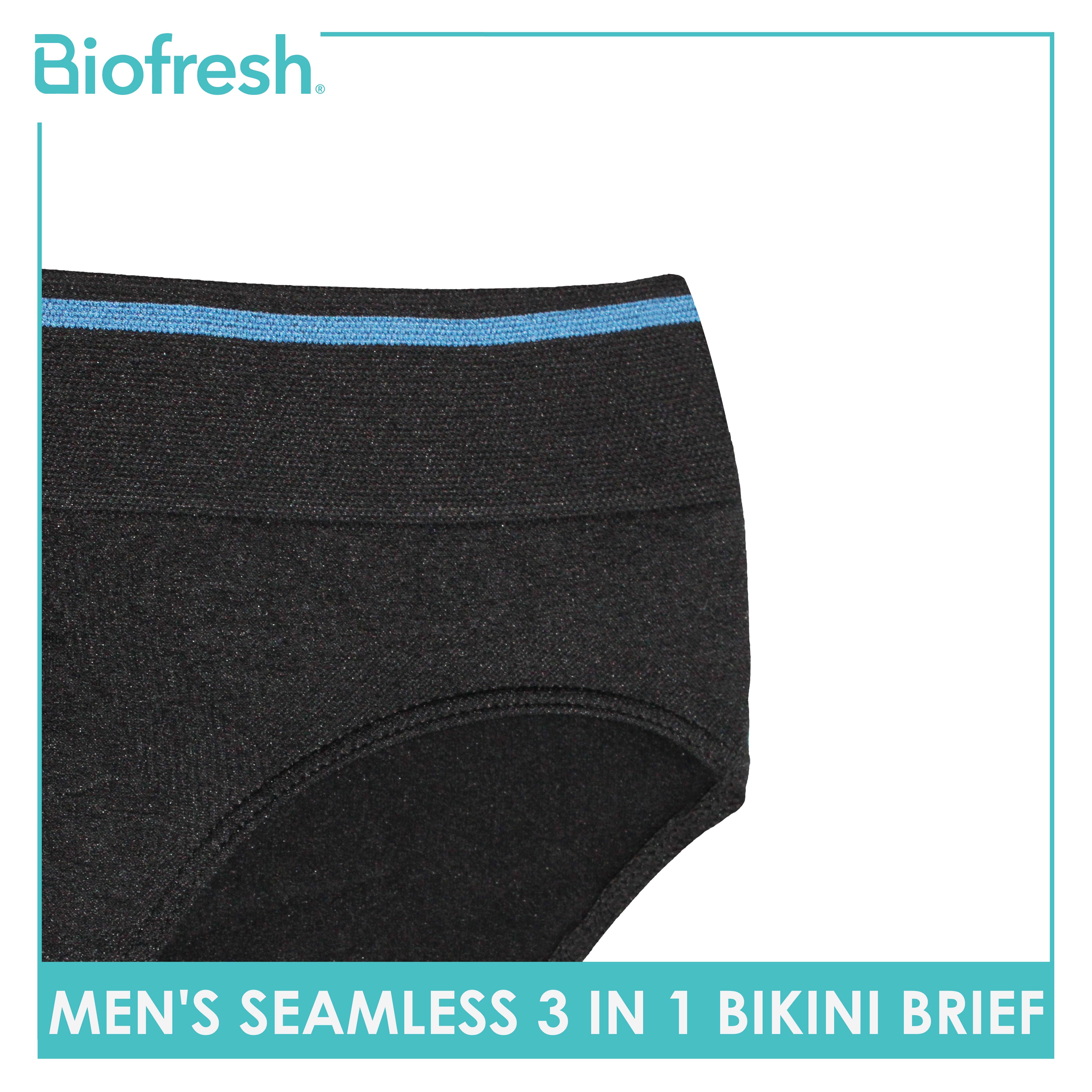 Biofresh Men's Antimicrobial Seamless Bikini Brief 3 pieces in a pack  UMBSG8