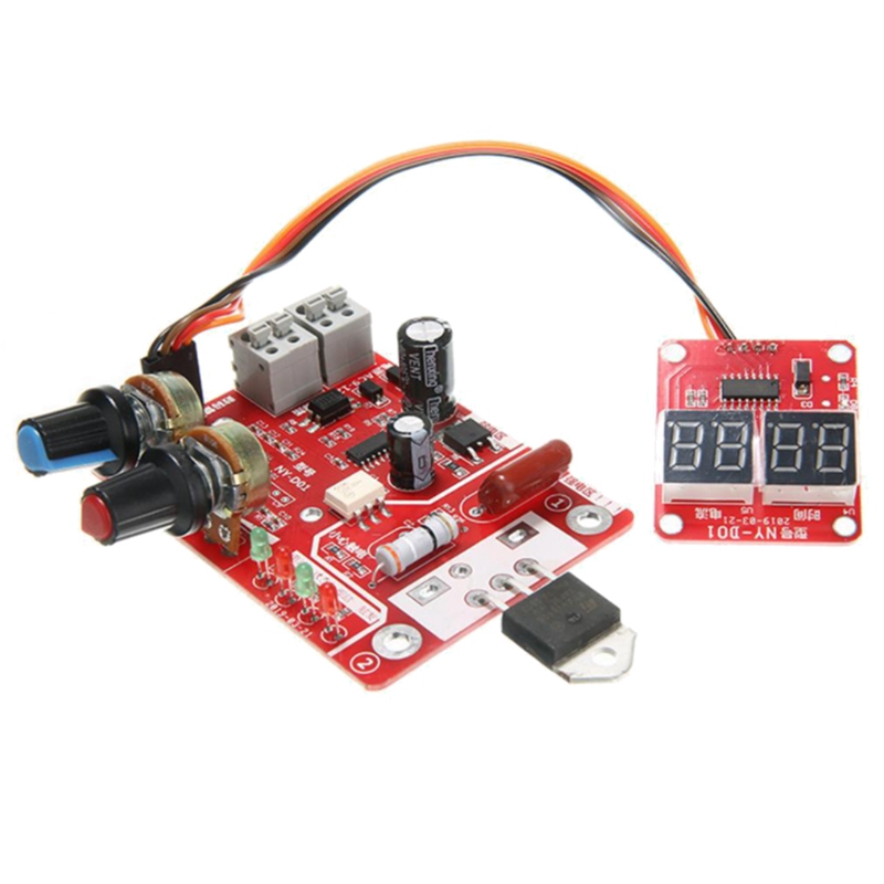 NY-D01 Spot Welder Control Board 40A 100A Digital Spot Welding Machine Time & Current Control Display Spot Welder