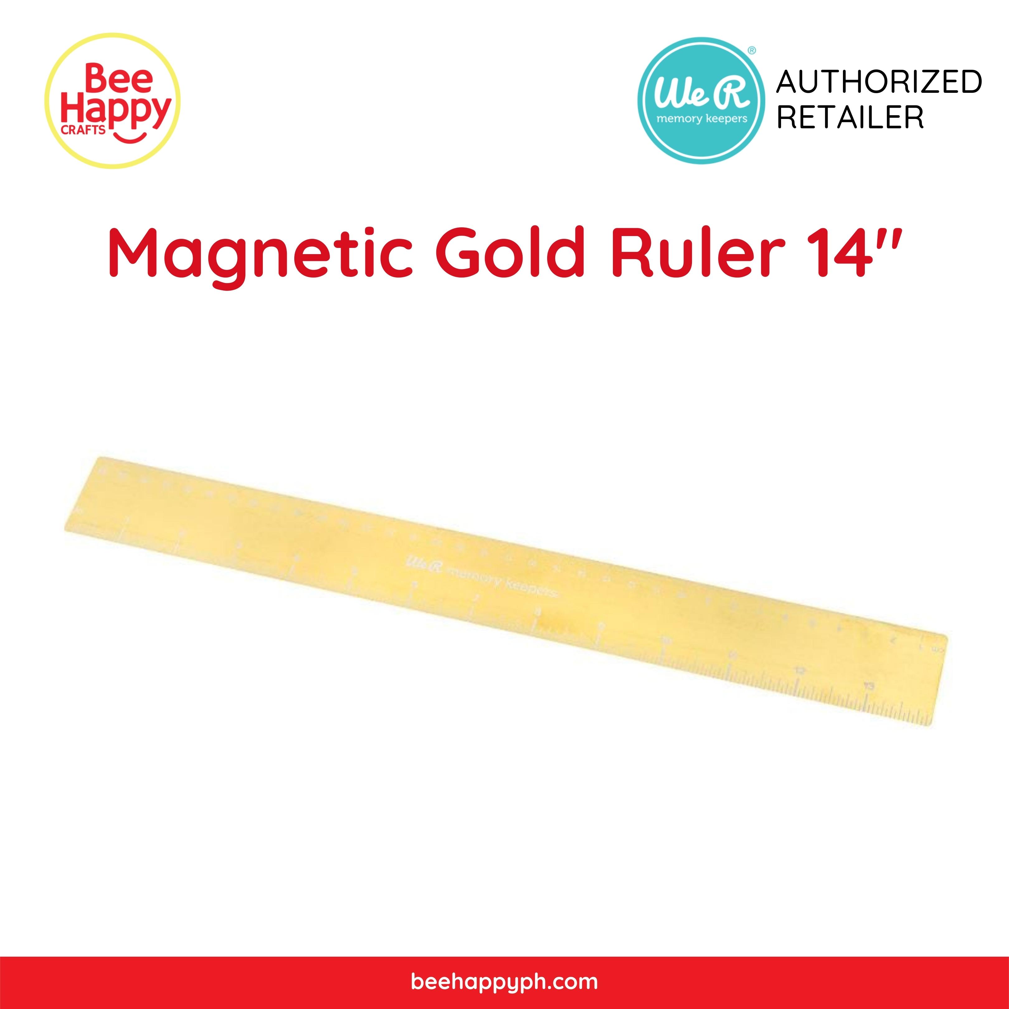 Magnetic Gold Ruler 14 - We R Memory Keepers