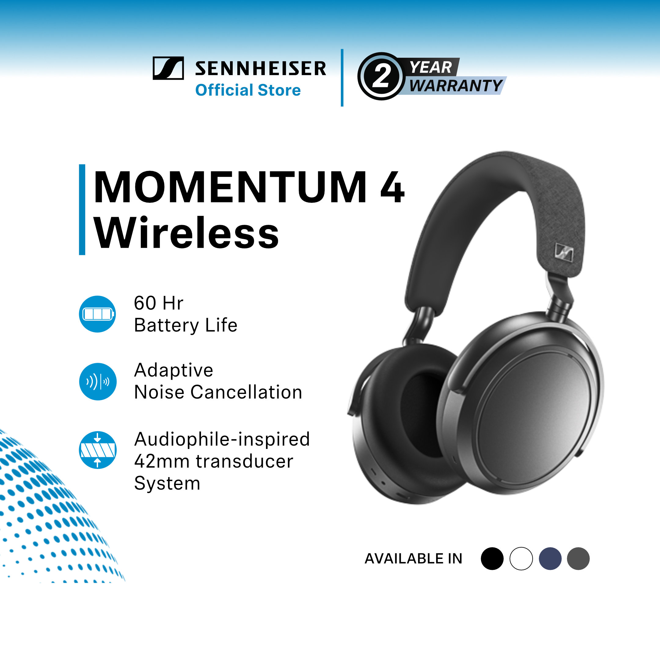 Sennheiser Momentum Wireless Electrostatic Headphones Noise