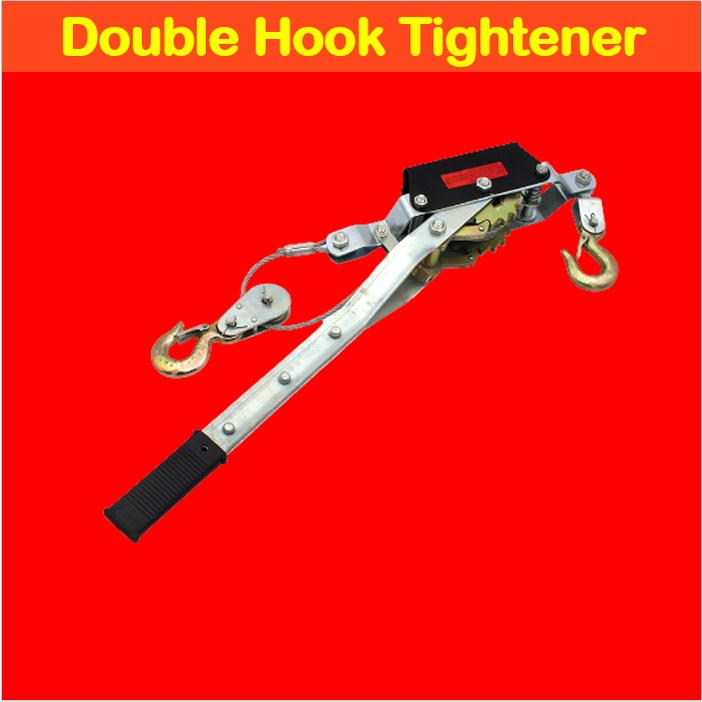 RTK DOUBLE HOOK TIGHTENER HAND PULLER PAT GRIP RATCHET PULLER WIRE ROPE