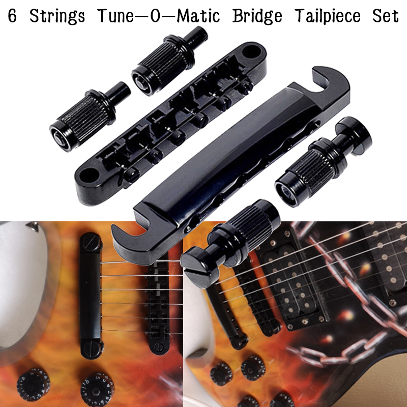 6 Strings TuneOMatic Bridge Tailpiece Set for LP Gibson SG Electric