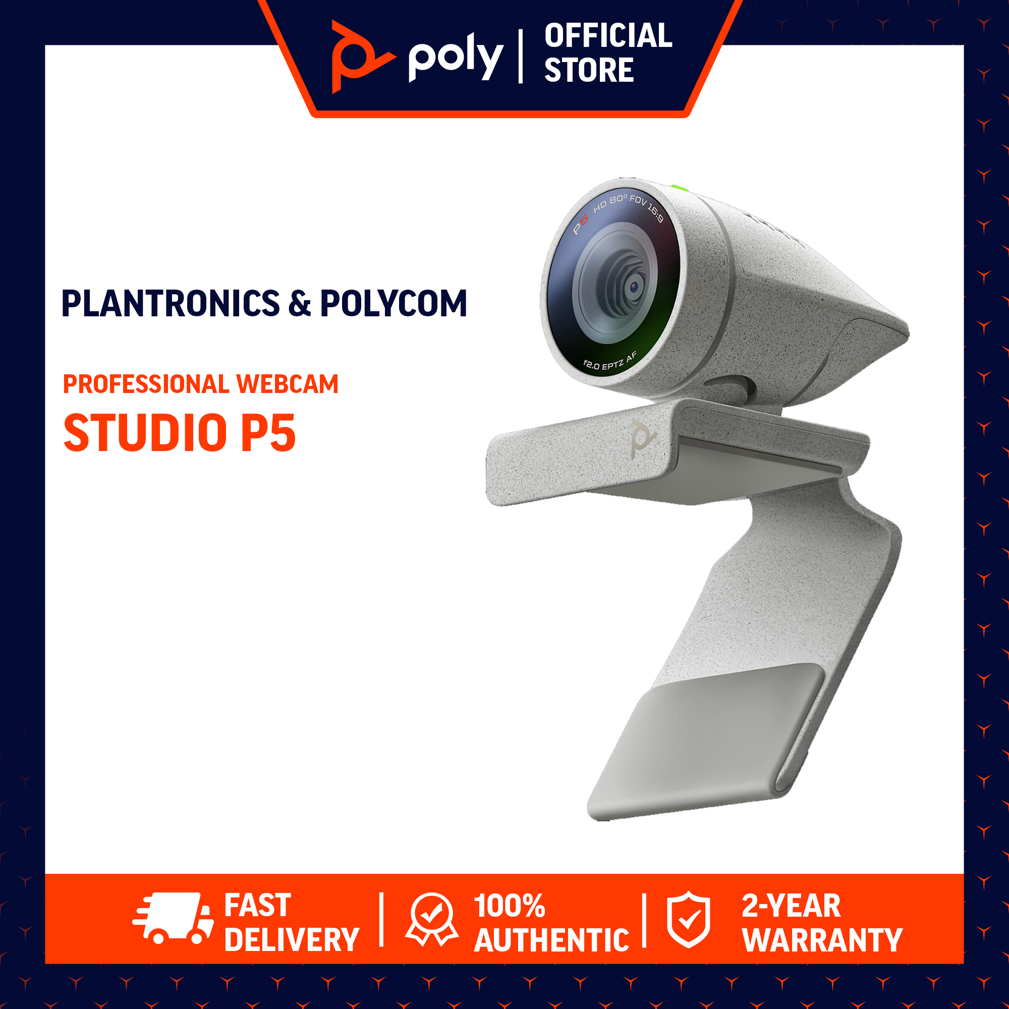 poly studio p5 professional webcam