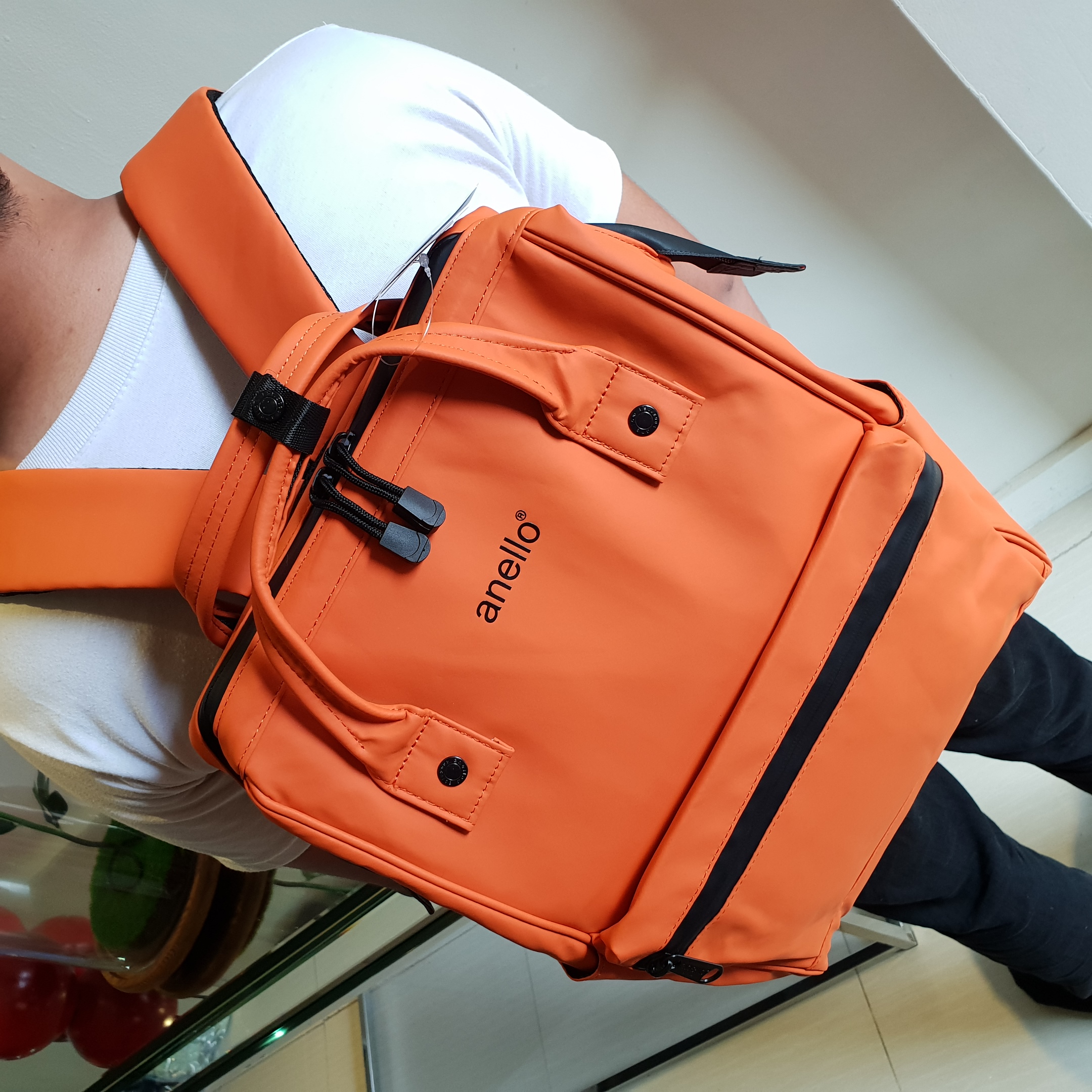 Anello matt cheap rubber backpack