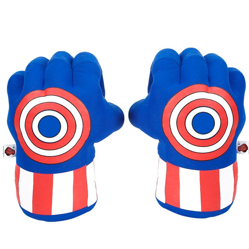 Cosplay The Avengers Figures Hulk Spiderman Boxing S Iron Man Grey Thanos Giant Fist Plush Vent Toys For Children