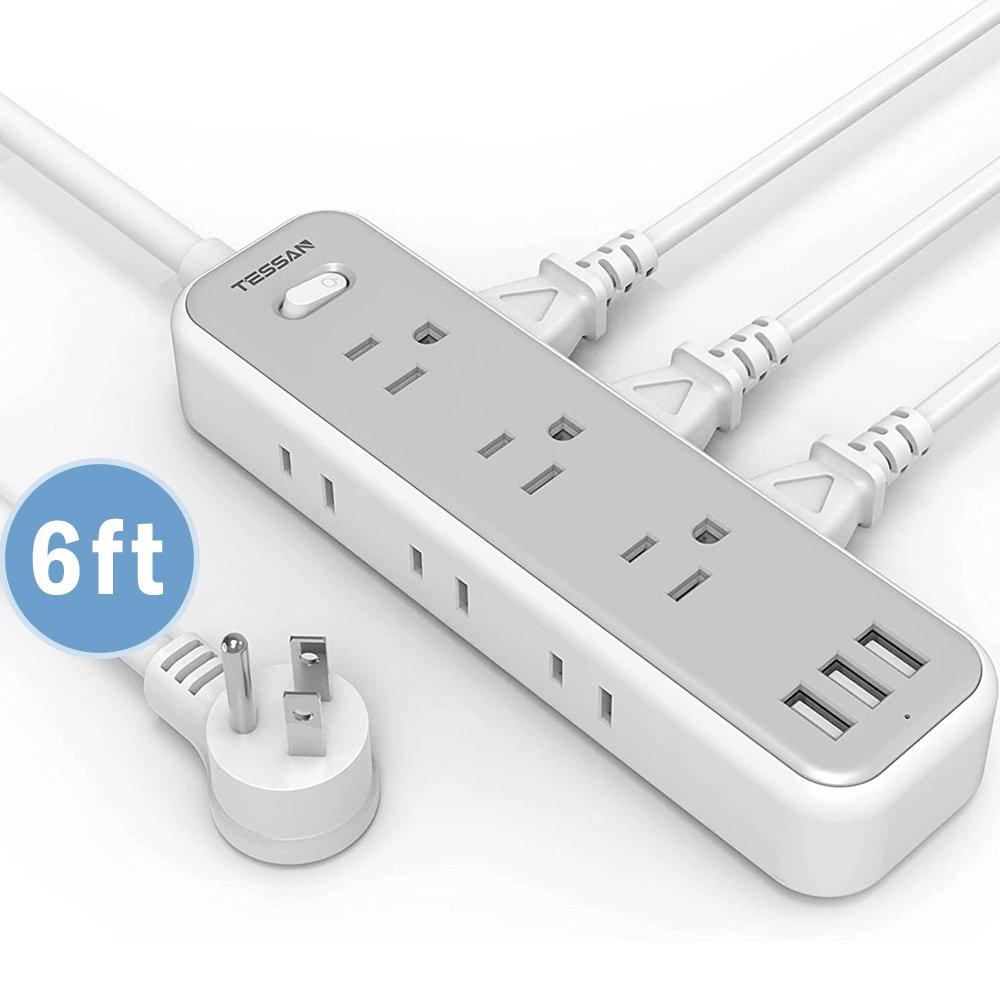 1.5 Metre Extension Cord Extension Socket Small Power Strip Flat Plug