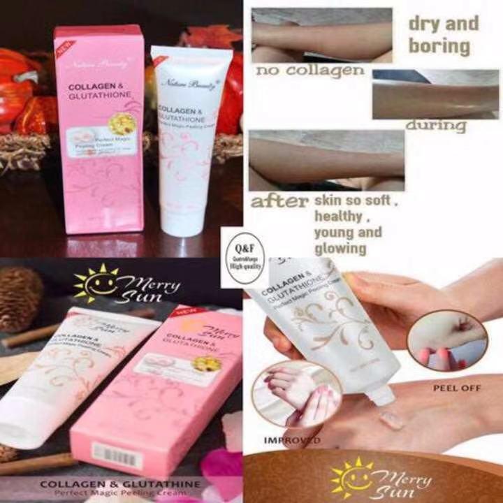 Nature Beauty Collagen and Glutathione Peeling Cream 100g 100 grams each Perfect Magic Gentle Exfoliation For All Skin Types Hydrating And Nourishing Skin Care - Lazada | Lazada PH Nature Beauty Collagen and Glutathione Peeling Cream 100g 100 grams each Perfect Magic Gentle Exfoliation For All Skin Types Hydrating And Nourishing Skin Care - Lazada | Lazada PH