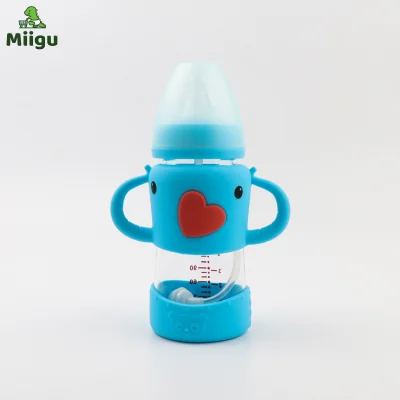 Miigu Baby High Quality Multi Use FREE FROM BPA Elephant Baby Inspired Cute Baby Bottles For Your Young Ones BDF 2245