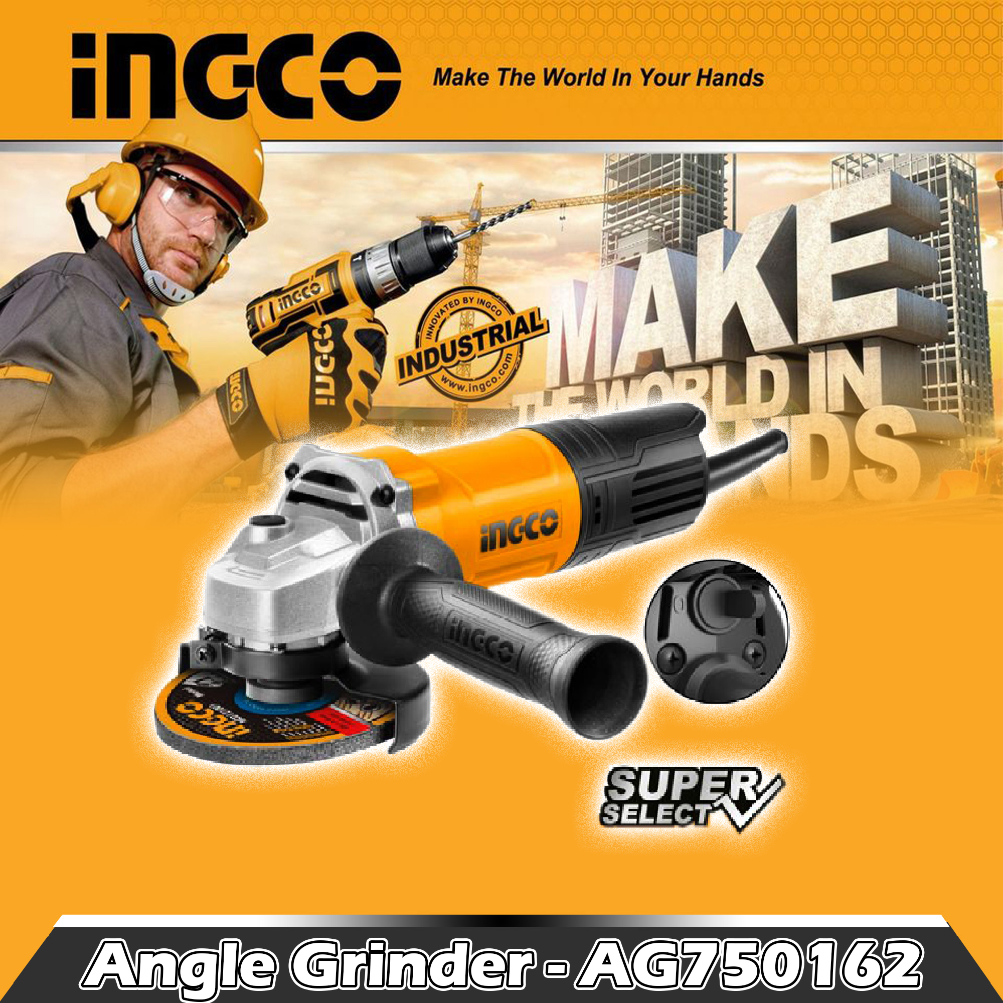 INGCO Angle grinder AG750162 Lazada PH