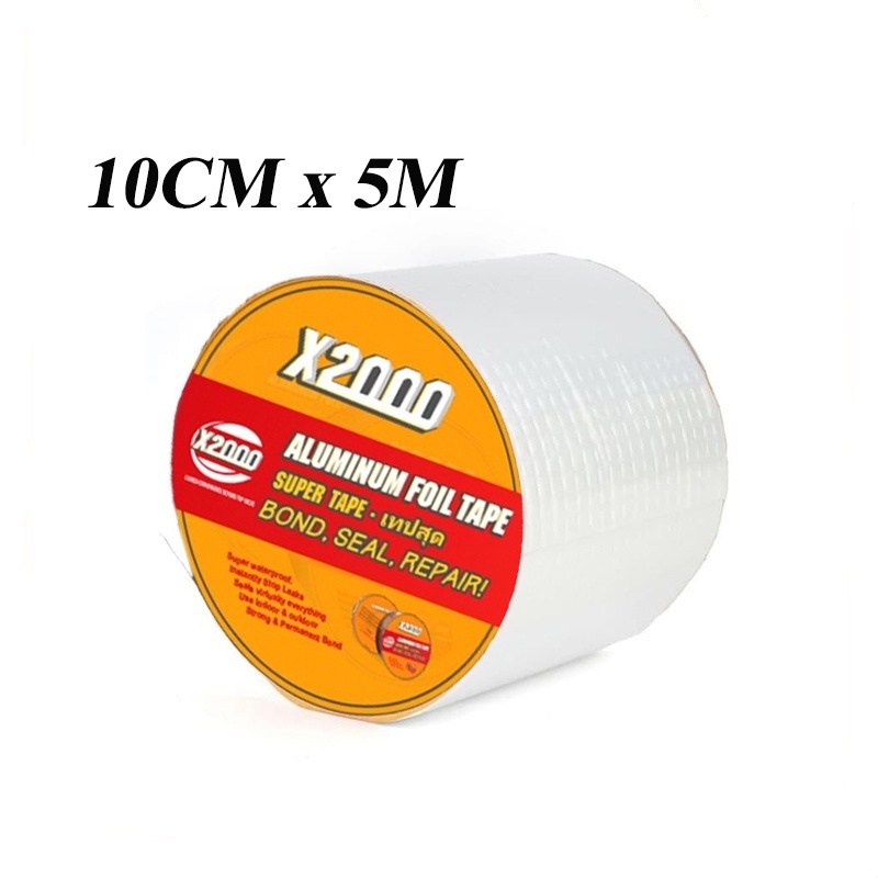 (Authentic) Super tape X2000 Self Adhesive Waterproof Tape Aluminum