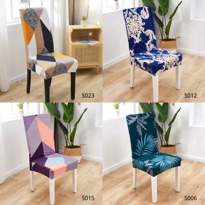 (COD!!!)Stretch Removable Washable Dining Room Chair Protector Slipcovers/Home Decor Dining Room Seat Cover Multiple Styles