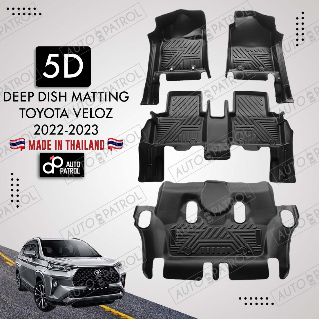 Toyota Veloz 20222023 Deep Dish Matting 5D (Made in Thailand) Lazada PH