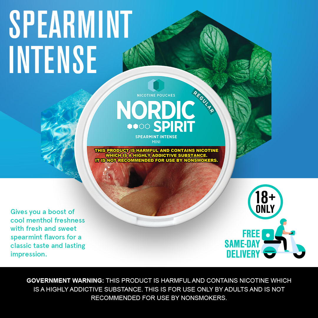 NORDIC SPIRIT Spearmint Intense Nicotine Pouch Lazada PH