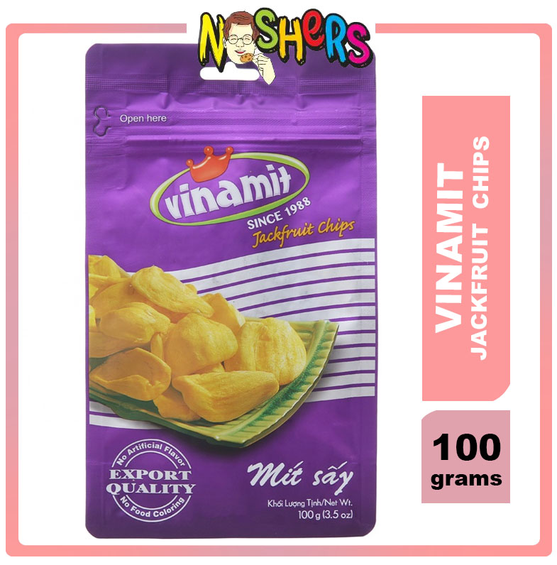 Noshers Vinamit Dried Jackfruit Chips Ready to Eat Pure and Natural