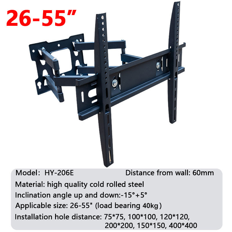 Universal TV Wall Mount Fit for 32"65" LED LCD Plasma Screen 6 Arms