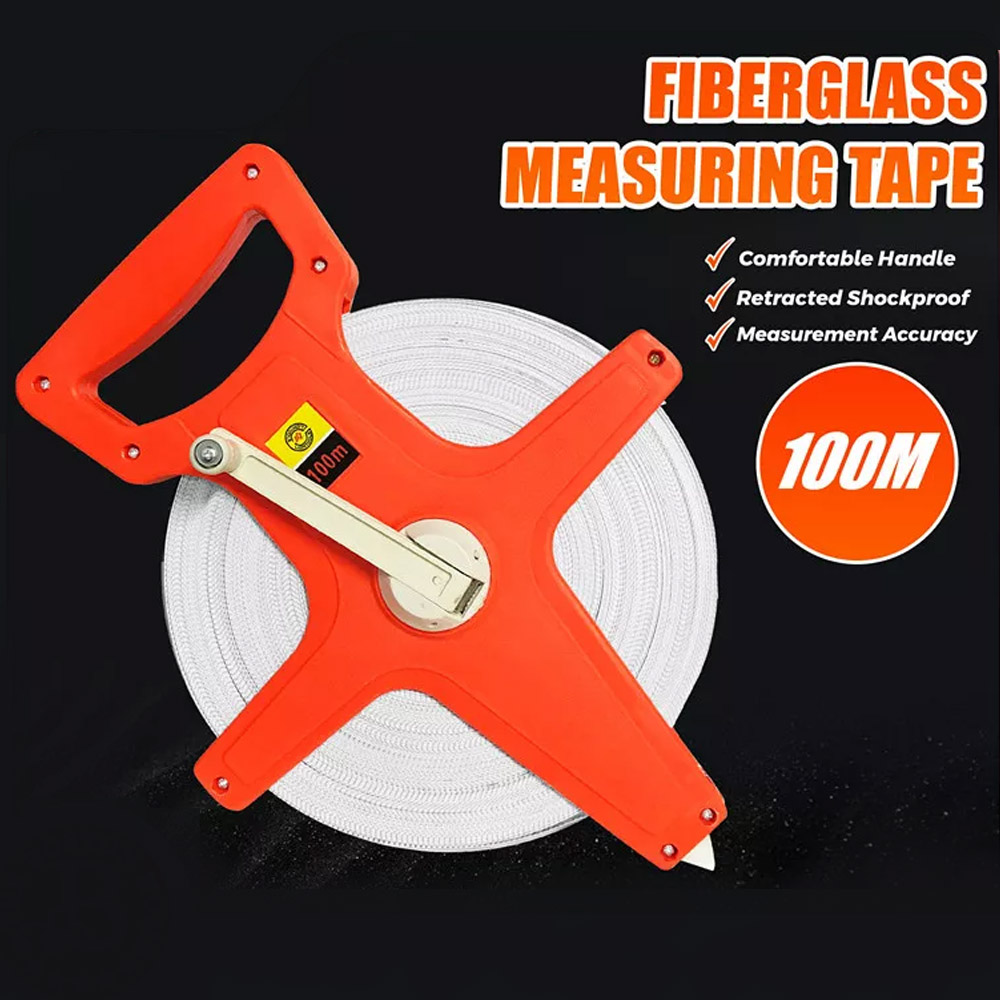 100M/330ft 50M/165ft Fiber Glass Measuring Tape Open Reel Fiberglass