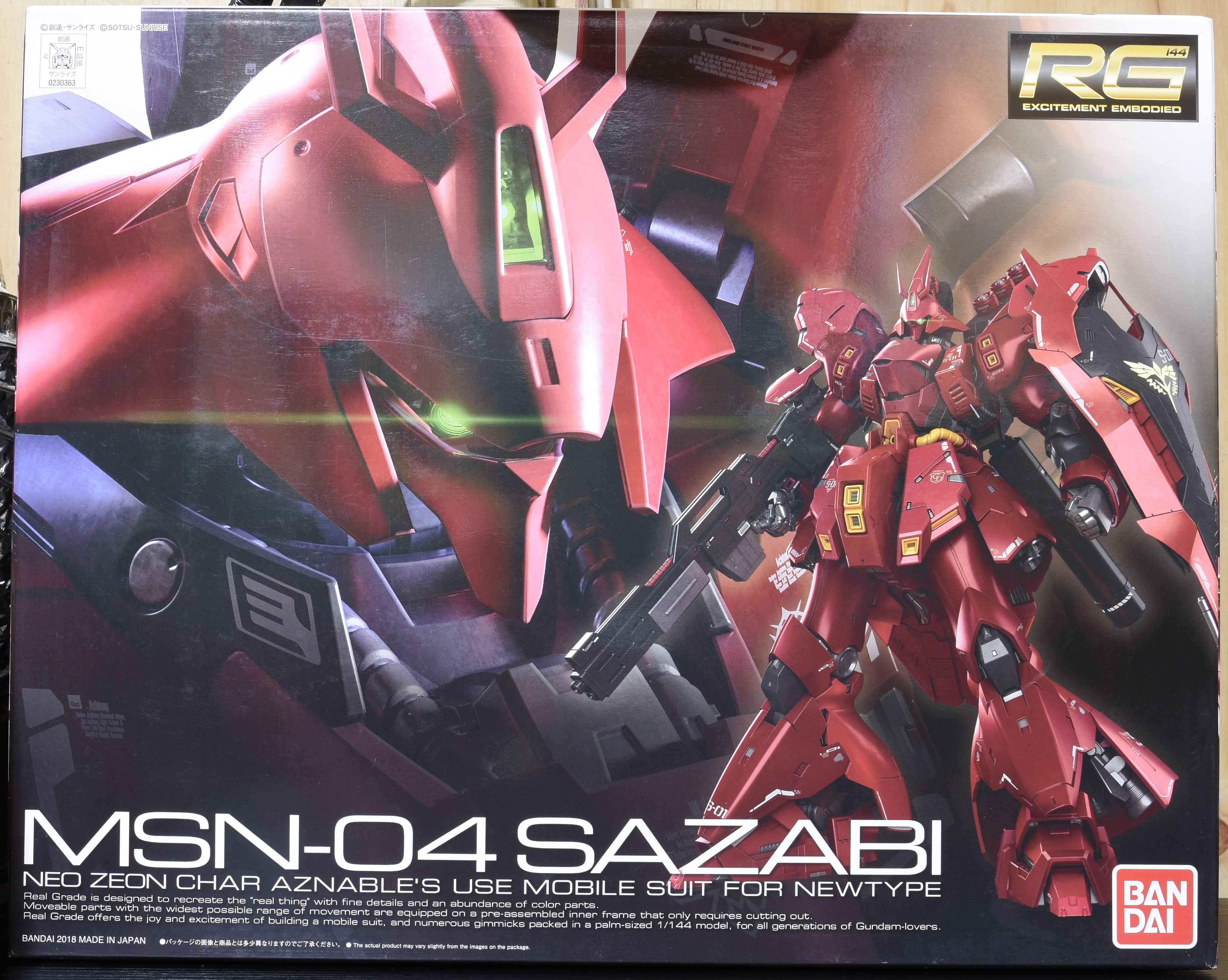 Gundam Bandai Real Grade Rg 1 144 Msn 04 Sazabi Rg 29 Lazada Ph