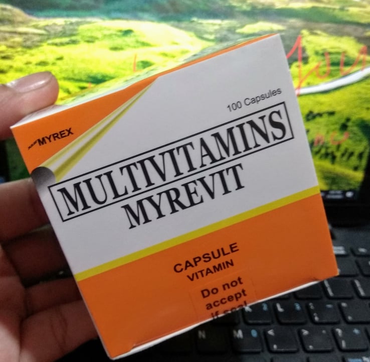 MULTIVITAMINS (MYREVIT) 100 CAPSULES IN A BOX Folic Acid Vit A B C D