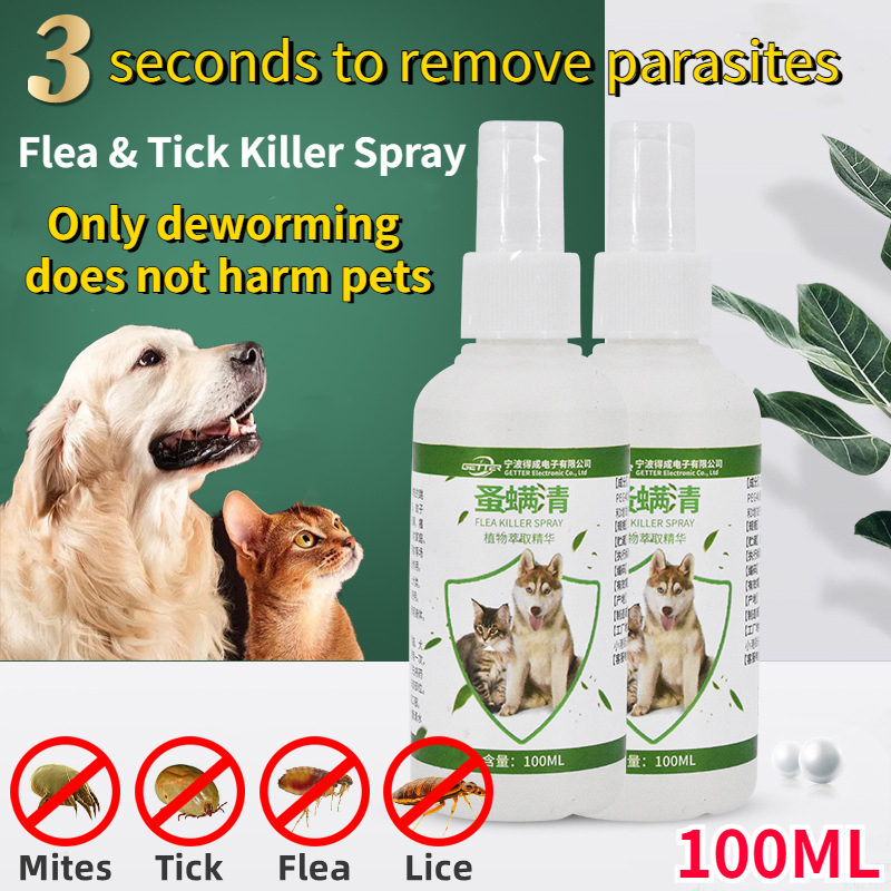 【100 Effective】 Flea and Tick Remover for Dog and Cat 100ml Garapata