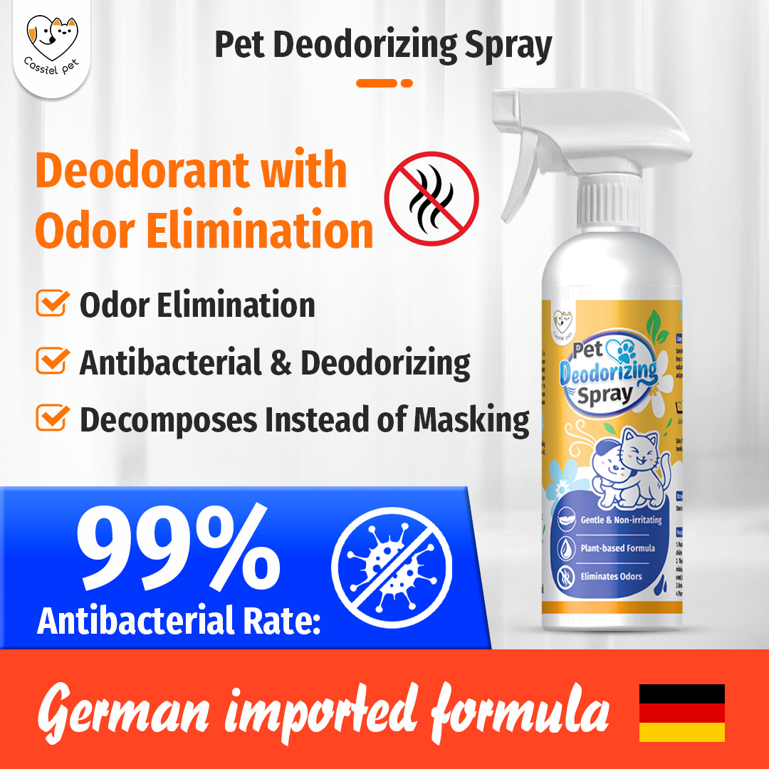 Cassiel Pet Deodorizer Spray 500ML Dog Cat Deodorant Spray for