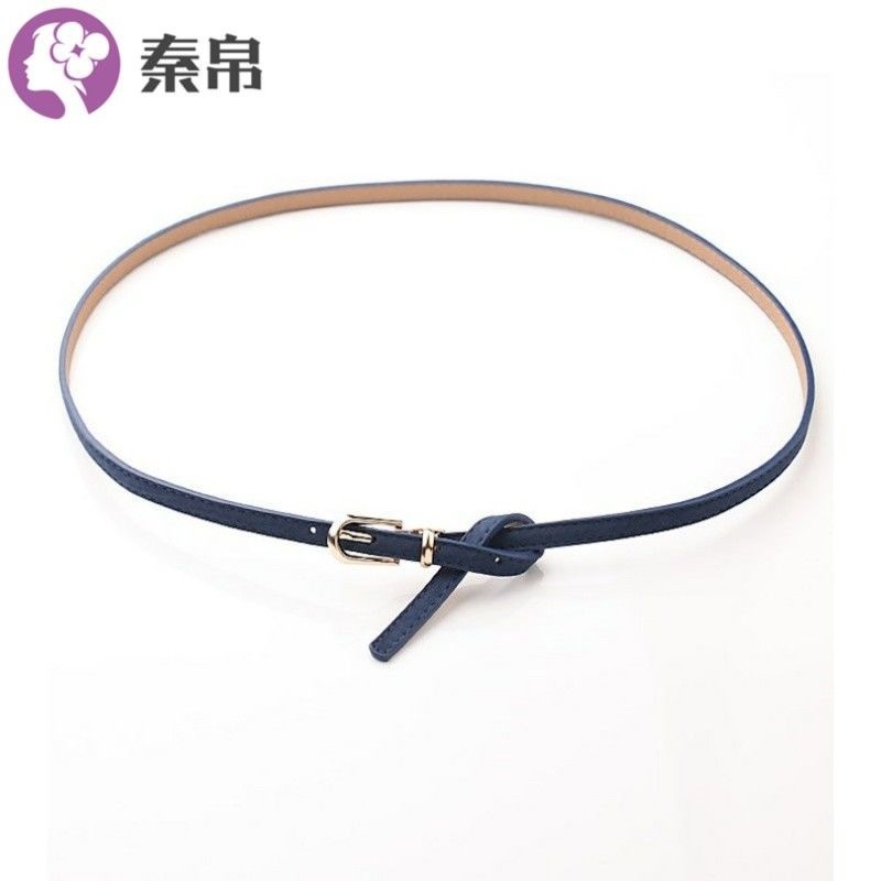 Ms small waist belt belt as adornment green female navy blue with YB