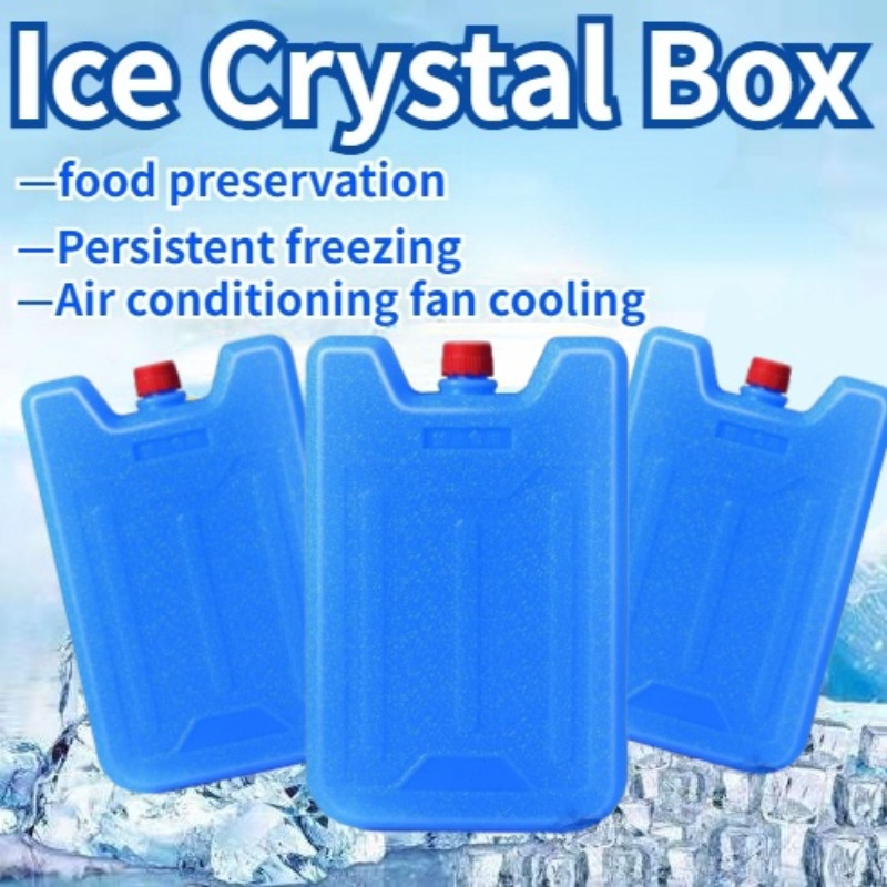 Ice Crystal Box Reusable Ice Water Cooling Container Outdoor Home Gel